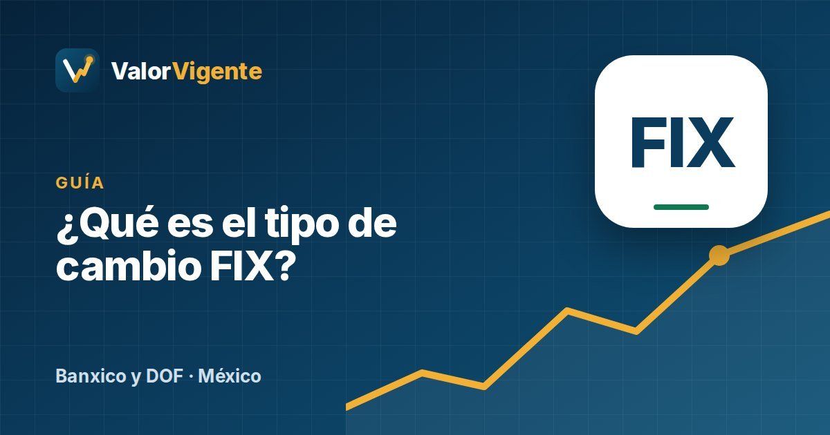 ¿Qué es el tipo de cambio FIX de Banxico? Cómo se calcula y para qué sirve
