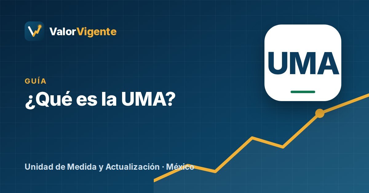 ¿Qué es la UMA (Unidad de Medida y Actualización)? Valor 2026 y ejemplos