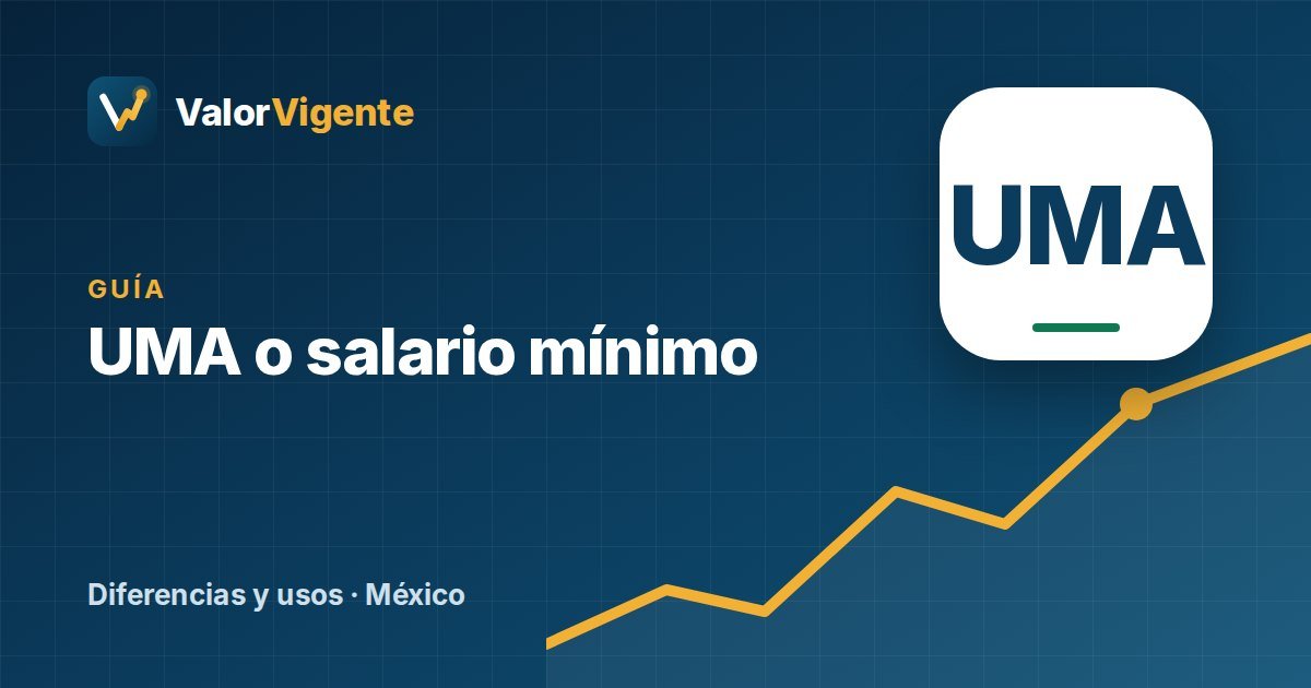 UMA o salario mínimo: diferencias y cuál se usa en cada caso (México)